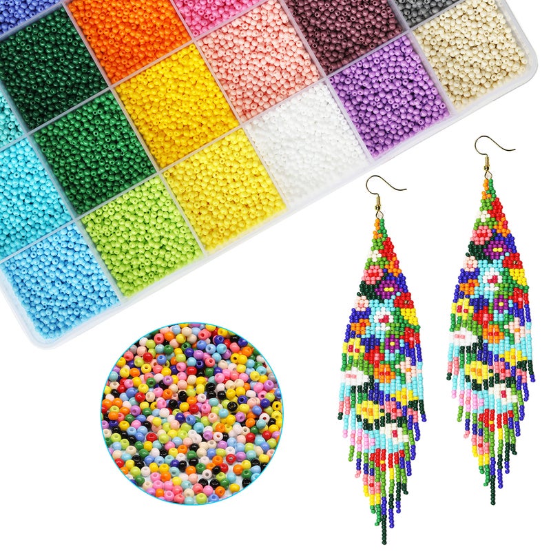 Bala&Fillic Size Almost Uniform 2mm Round Seed Beads About 20000pcs in Box, 12/0 small Seed Beads for Jewelry Making (About 850pcs/Color, 24 Colors) - Image 2